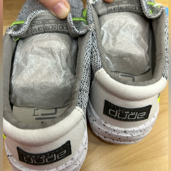 Hey Dude Wally Youth Sox Stone White US Kid's 11 - Picture 10 of 10